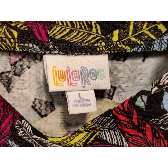 LuLaRoe CASSIE Feather Print Stretch Pencil Skirt, Size L Large NWT - Picture 4 of 8